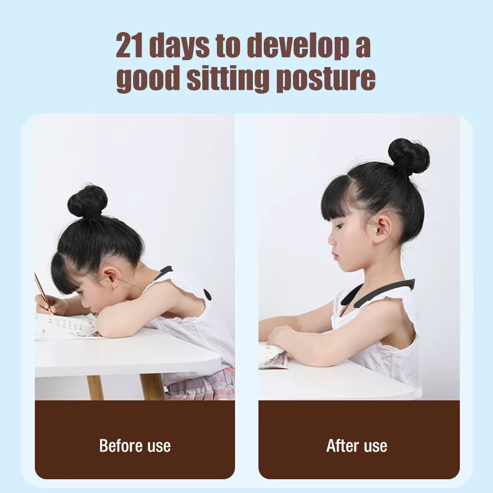 Smart Posture Corrector Back Posture Reminder Neck Hump Correct Realtime Scientific Posture Training Monitoring for Adult Kids